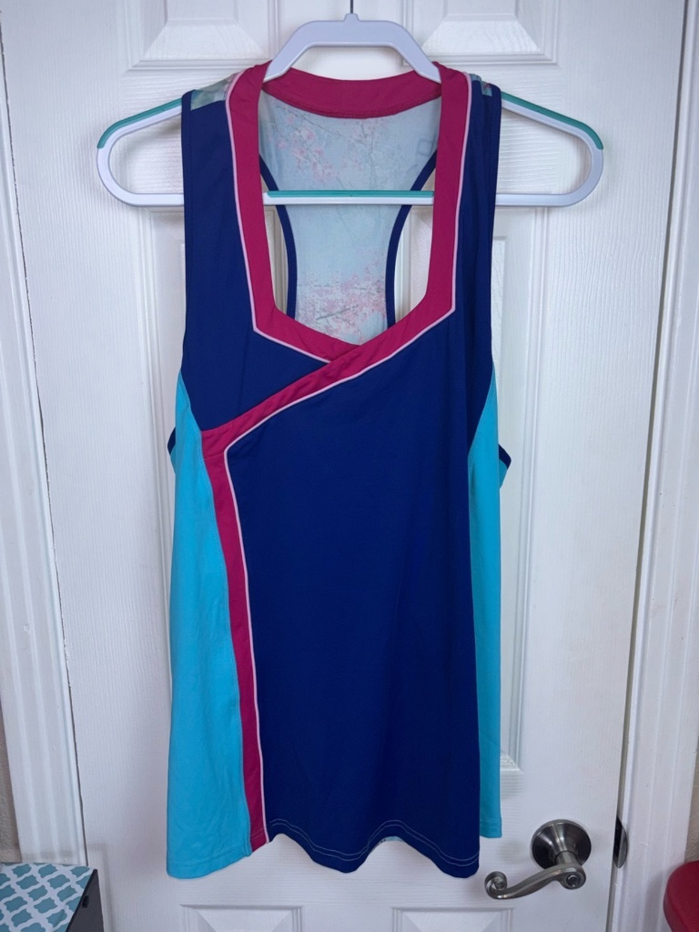 CROWNED ATHLETICS MULAN Tank Top in Navy, Teal & Pink XXL NWOT - Picture 6 of 14